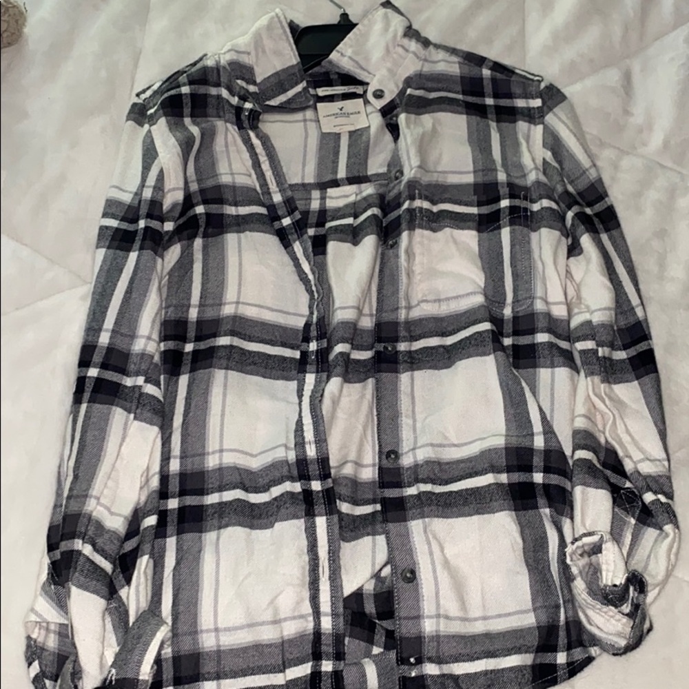 Super soft plaid button down